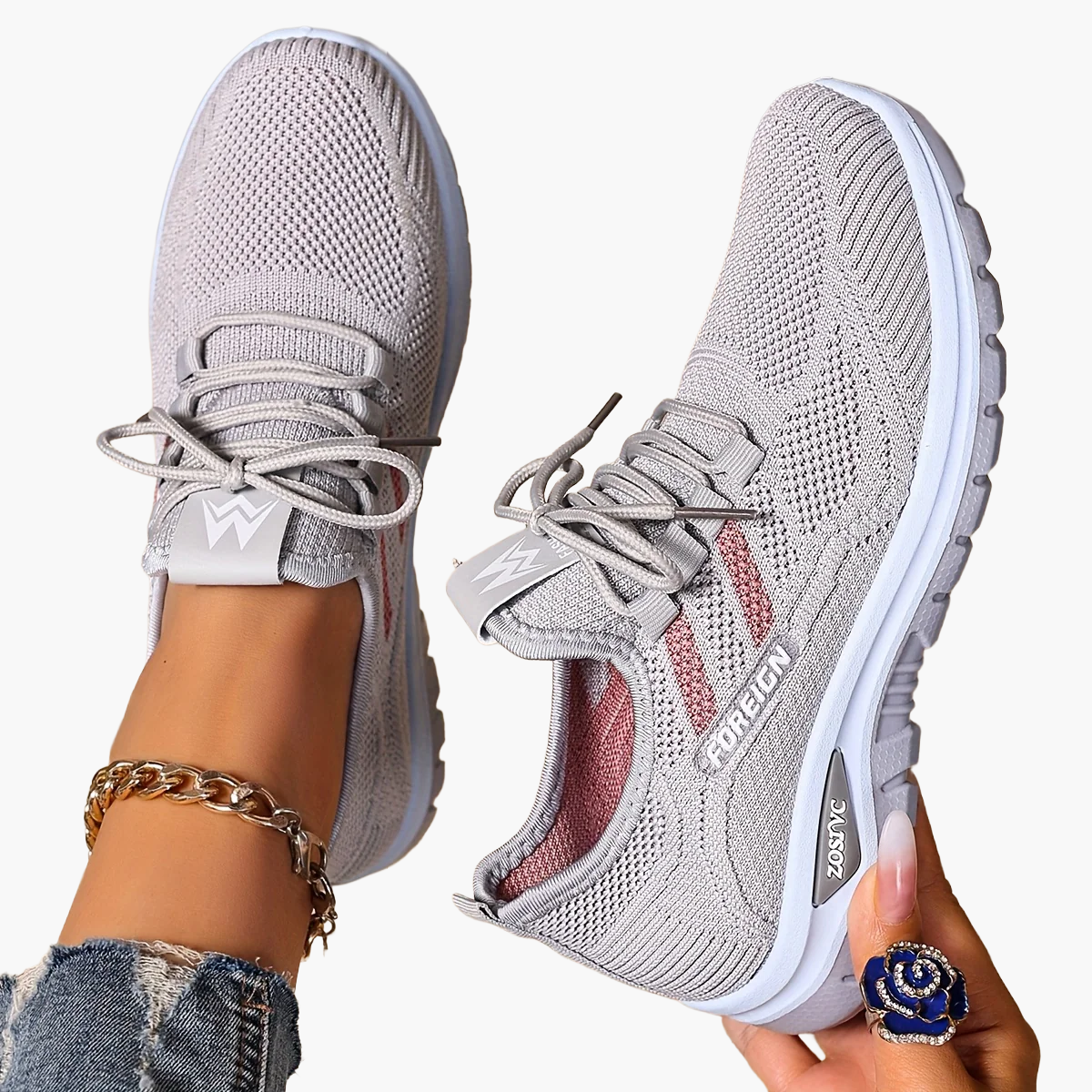 Dames Sneakers Vrijetijdsschoenen Sportschoenen Comfort Licht Ademend Hardlopen