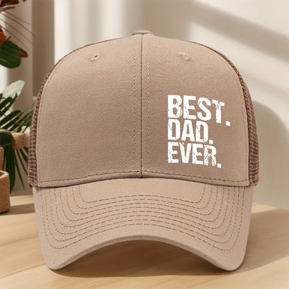 Cappellino da camionista uomo Best. Dad. Ever. – Idea regalo classica con messaggio moderno