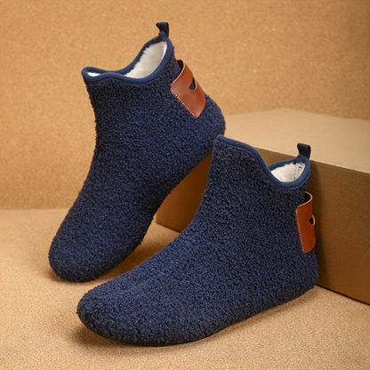Kuschelige Hausschuhe Booties für Herren – Weiche Haussocken mit Plüschfutter in verschiedenen Farben