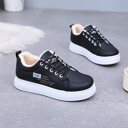 Damen Gefütterter Sneaker mit dicker Sohle Braun