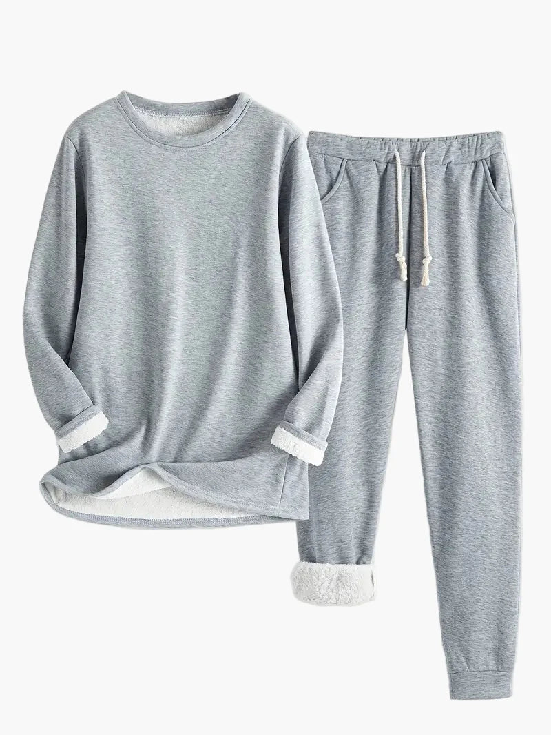 Damen Kuschelige Lounge Set Zweiteilig – Bequemer Hausanzug für Freizeit & Entspannung