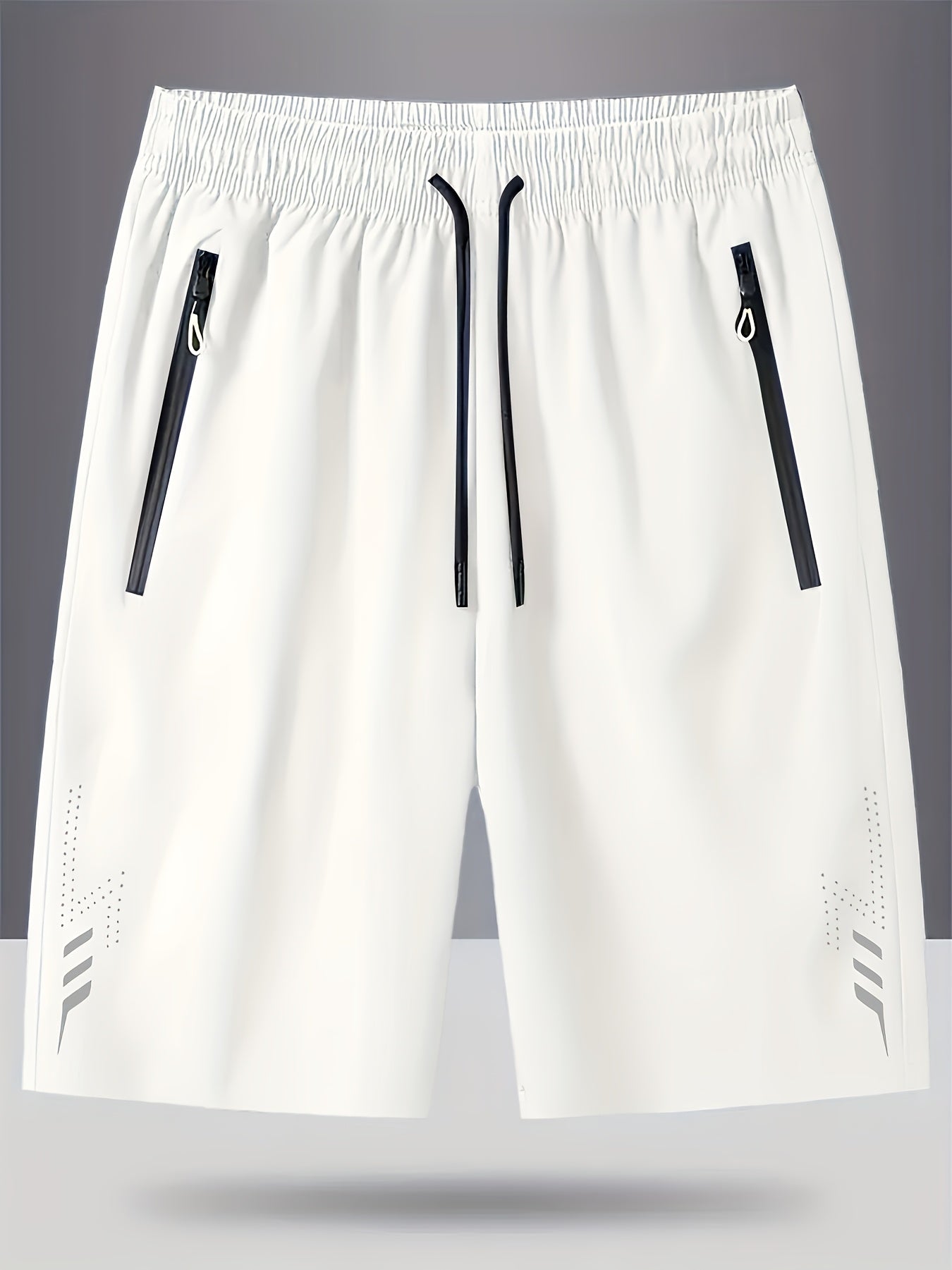 Pantalones cortos deportivos para hombre con bolsillos con cremallera – Ocio y fitness, corte regular