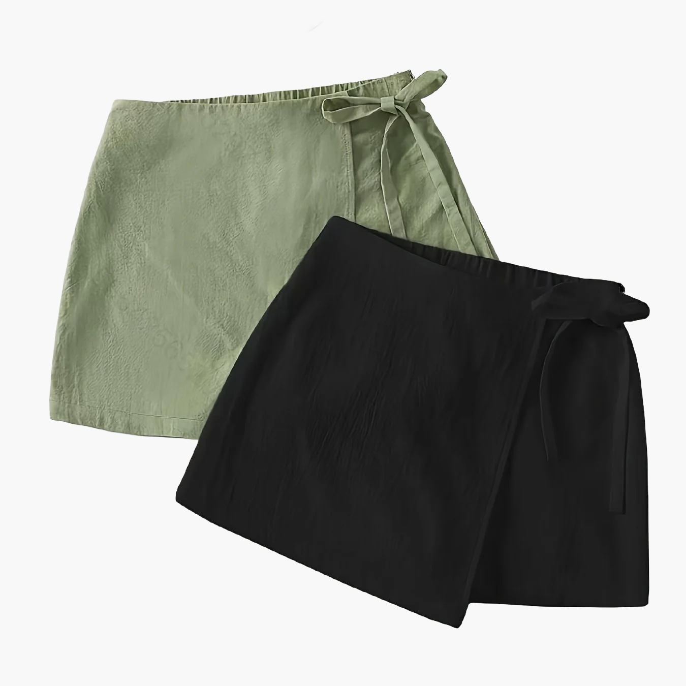 Damen Wickelrock und Tanktop Set – Eleganter Sommer-Look für Freizeit und Alltag