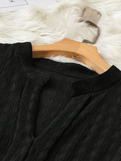 Damen Ärmellose Tunika Bluse mit V-Ausschnitt – Eleganter Freizeit-Look für Alltag und Büro