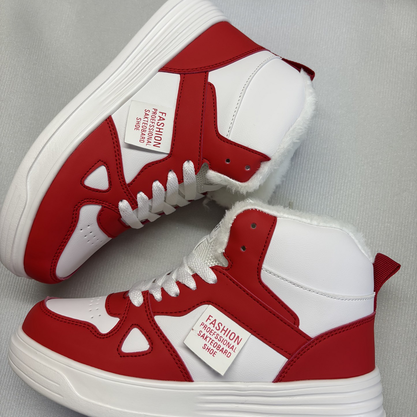 Forede high-top-sneakers til mænd – varme og stilfulde i sort, hvid-rød eller hvid-mørkeblå