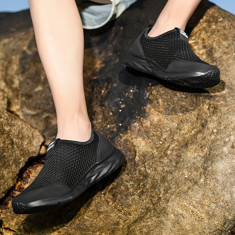 Damskie sneakersy slip-on z siateczki na co dzień i do sportu – wygodne buty rekreacyjne