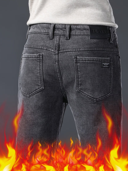 Herren Jeanshose Grau mit geradem Schnitt