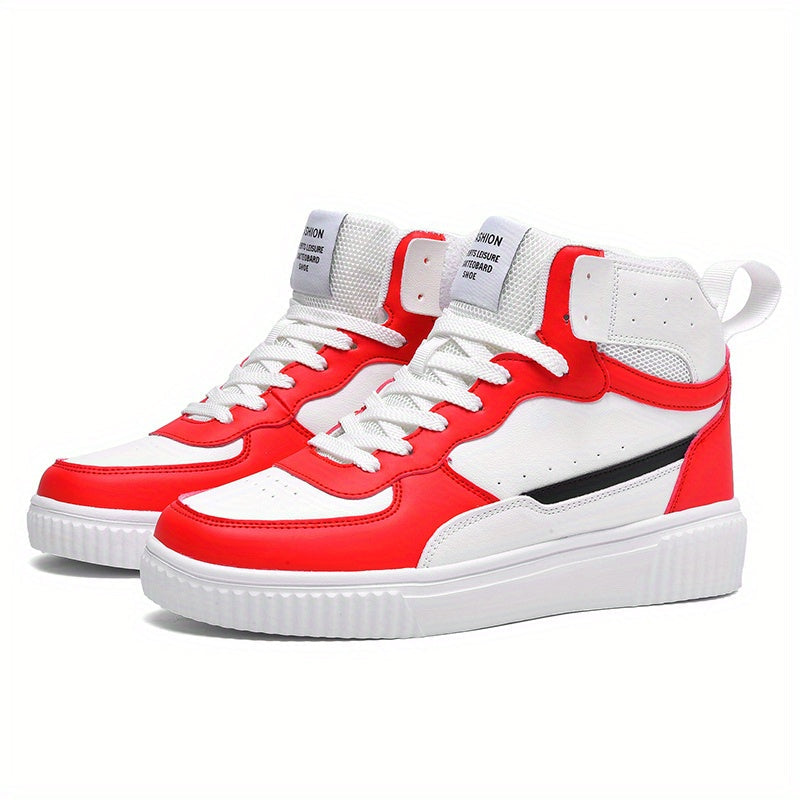 Herren High-Top Sneaker Sportlich Freizeit Schuhe für Alltag und Outdoor