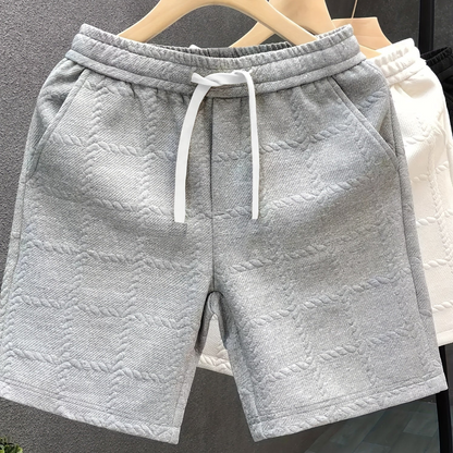 Shorts de loisirs pour hommes avec embossage et design moderne – Décontracté & Sportif