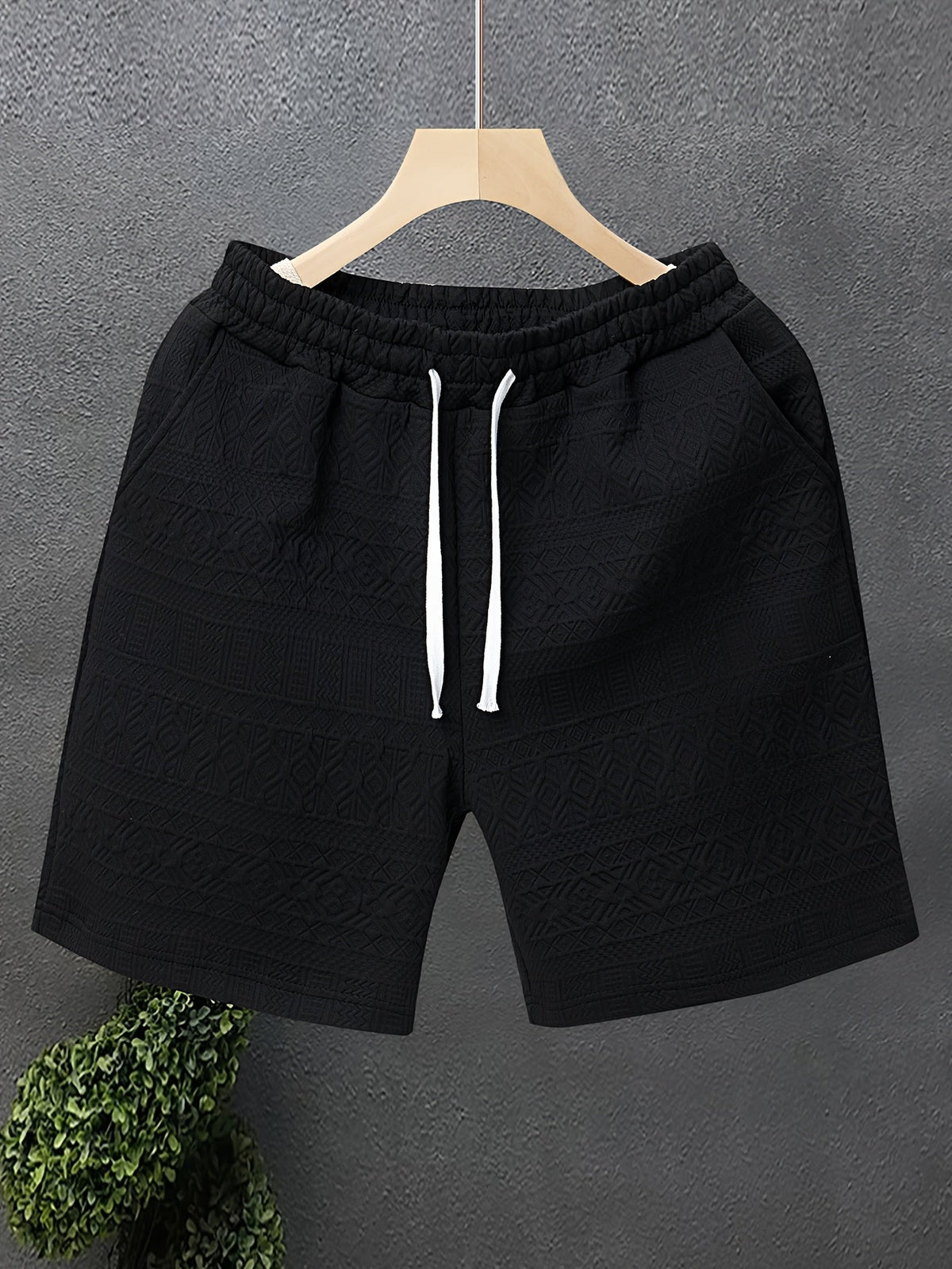 Herren Freizeitshorts mit Strukturmuster – Modernes Design für Alltag & Sport