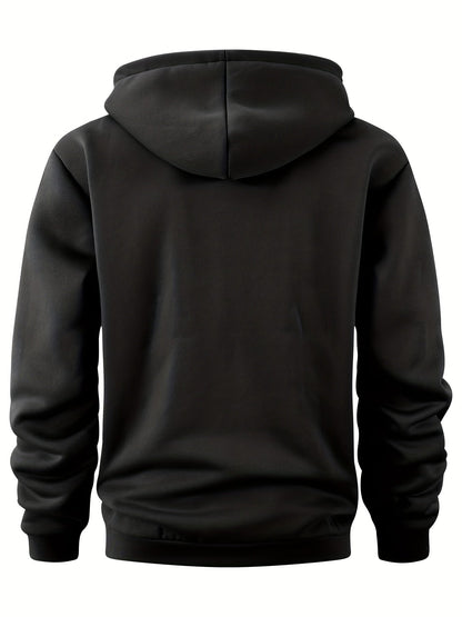 Hoodie mit Reißverschluss, Kängurutasche & Kapuze für Herren
