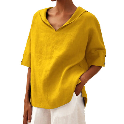 Damen-Bluse mit weitem Schnitt – Lässige Oversize Tunika für Alltag und Freizeit