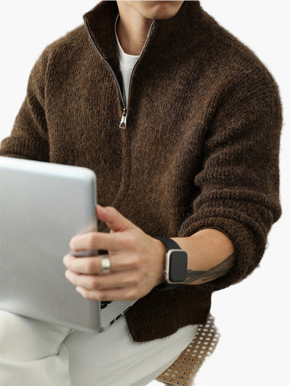 Cardigan homme avec fermeture éclair – Style décontracté pour toutes les saisons