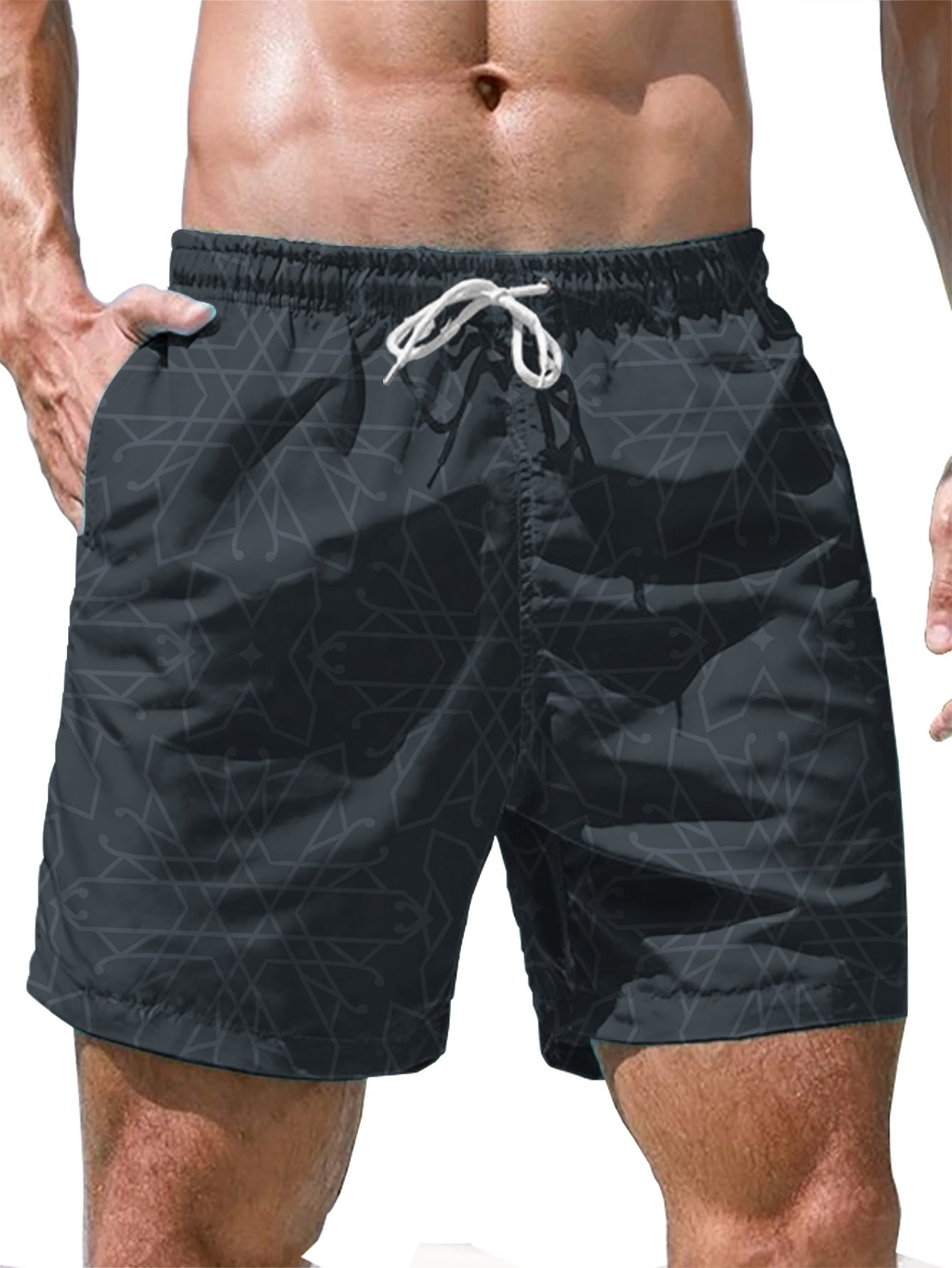 Shorts de bain homme – Shorts de bain à imprimé tendance pour loisirs et plage