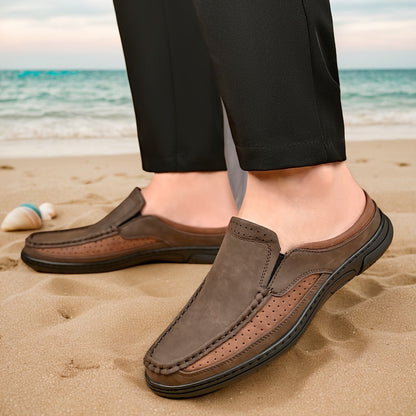 Herre Slip-On Loafer Mokassin Stil – Komfortable sko for fritid og sommer