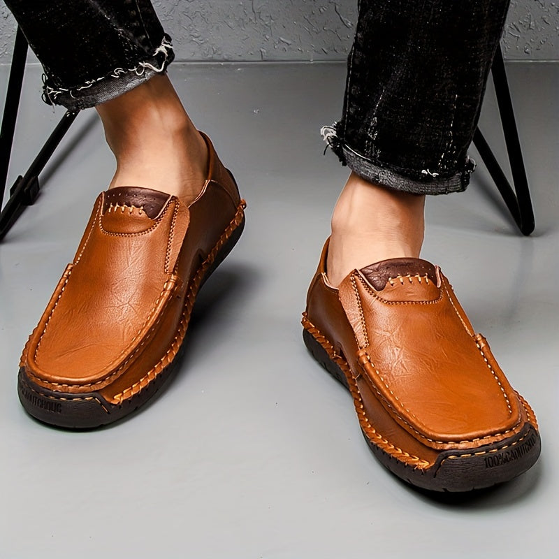 Męskie wsuwane buty rekreacyjne w stylu vintage na co dzień i czas wolny