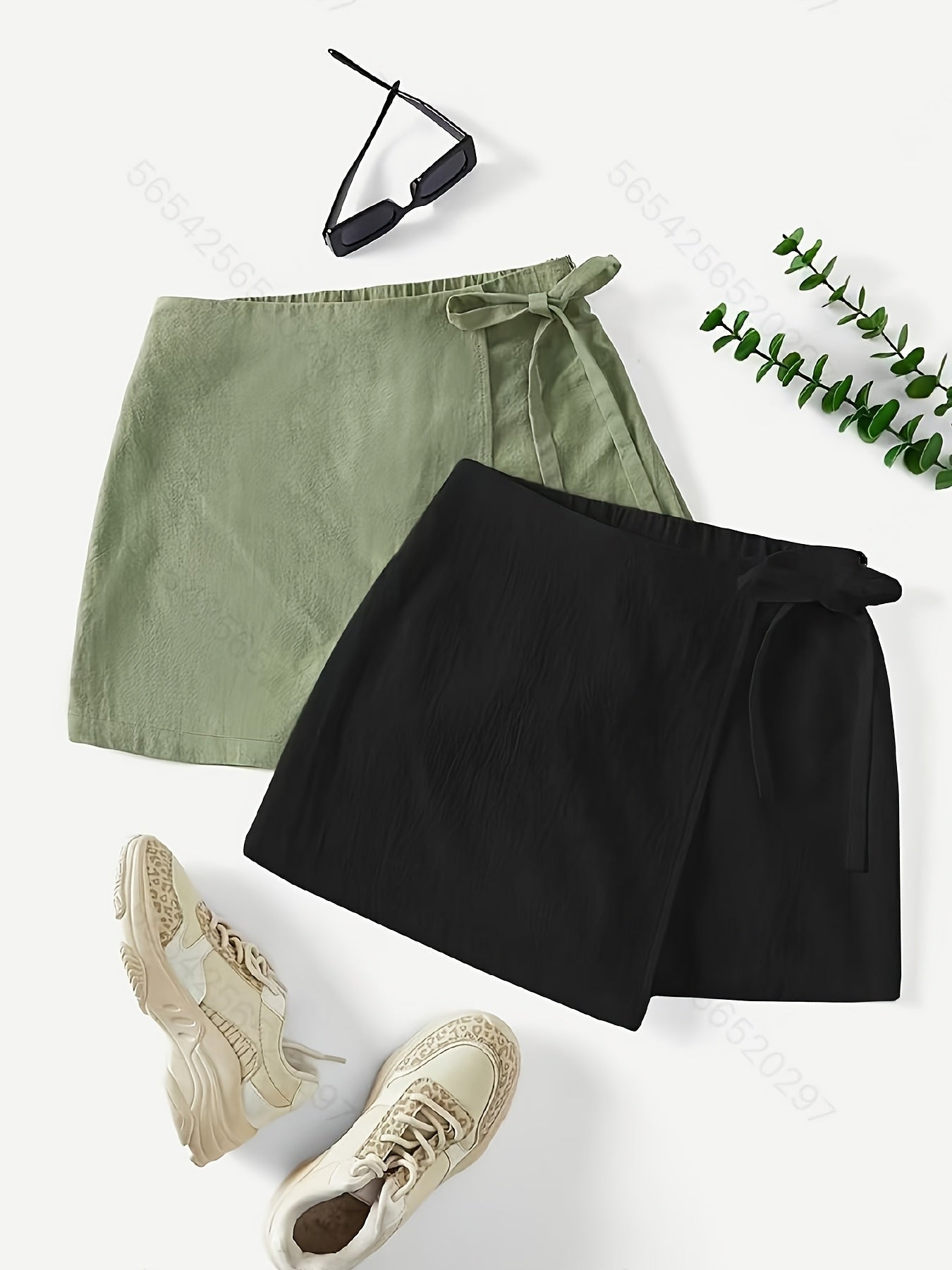 Damen Wickelrock und Tanktop Set – Eleganter Sommer-Look für Freizeit und Alltag