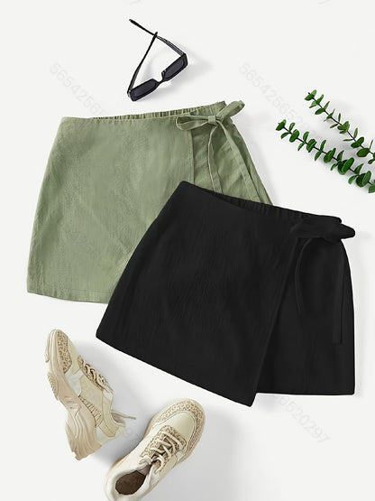 Damen Wickelrock und Tanktop Set – Eleganter Sommer-Look für Freizeit und Alltag