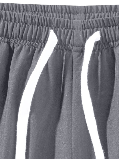Herre sportshorts med lynlåslommer og snøre – Ideelle til træning og fritid