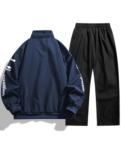 Unisex Trainingsanzug Set mit Racing-Design - Jacke & Hose