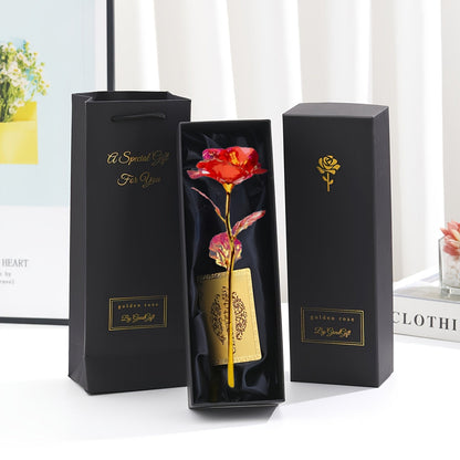 Luxuriöses Geschenk Deko-Rose mit Geschenkbox – Zeitlose Blume für Damen – Perfekt als Liebesbeweis oder Dekoration