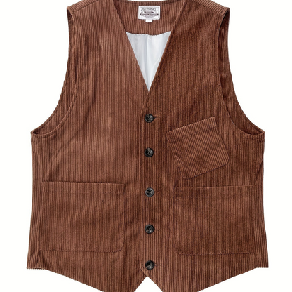 Herren Business Weste im Vintage-Look für Büro und Freizeit