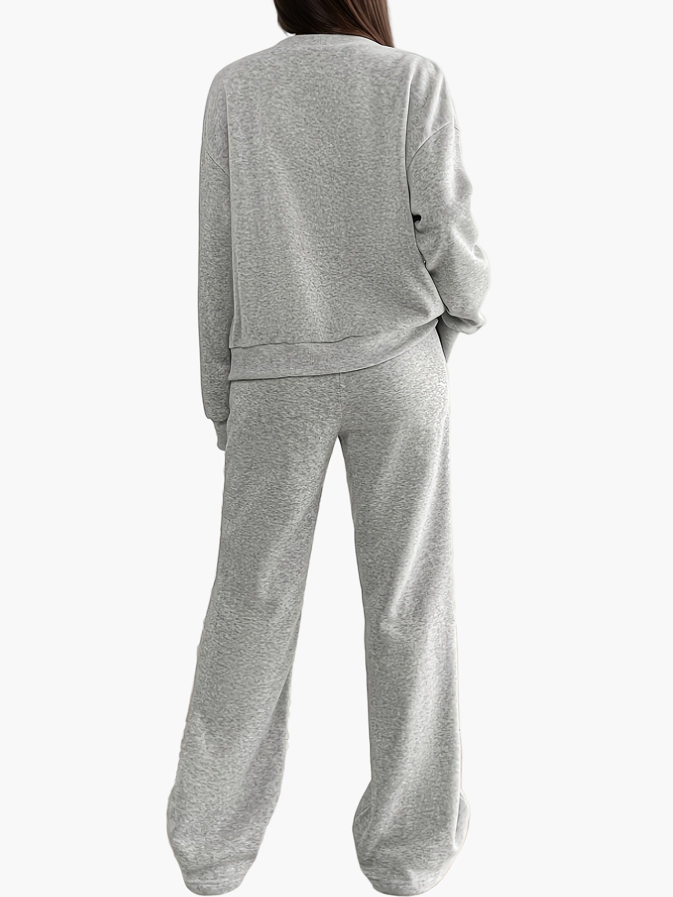Dames loungewear set – Comfortabel vrijetijdshuispak met knoopsluiting voor thuis en dagelijks gebruik