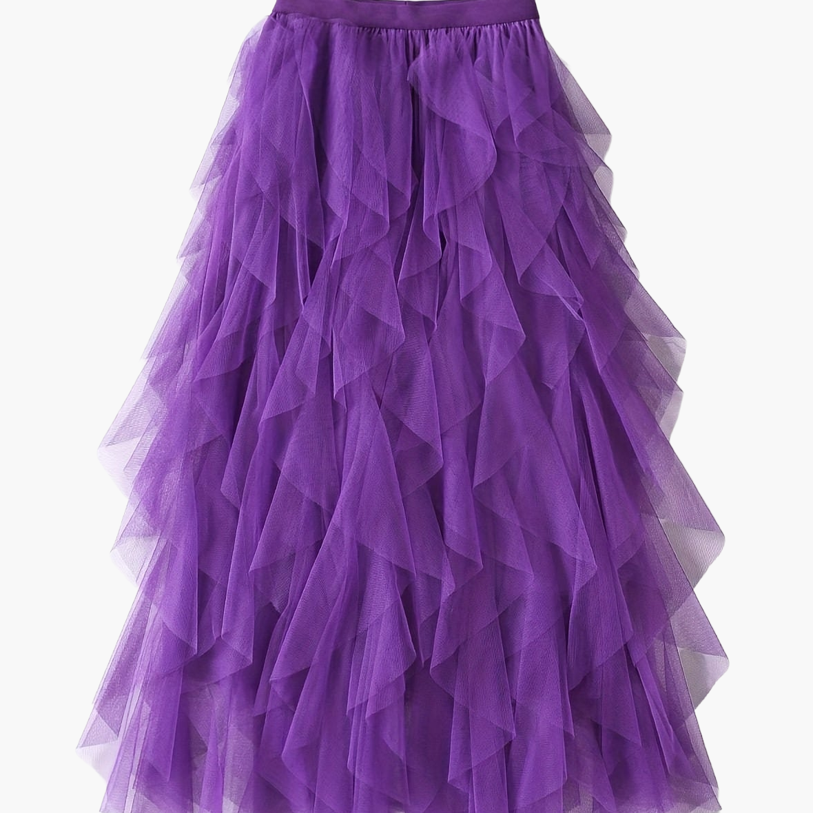 Damen Eleganter Maxirock mit Rüschen und Lagenlook – Perfekt für festliche Anlässe