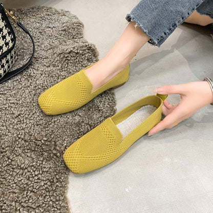 Dames Gebreide slippers Comfortabele modieuze vrijetijdsschoenen voor dagelijks gebruik en reizen