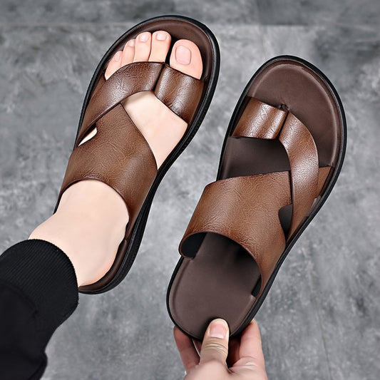 Sandales confort pour homme pour le quotidien et les loisirs – Antidérapantes et confortables, chaussures d'été ouvertes