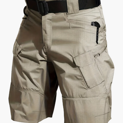 Pantaloncini funzionali da uomo per attività all'aperto con tasche e cintura – Pantaloni da trekking e tempo libero