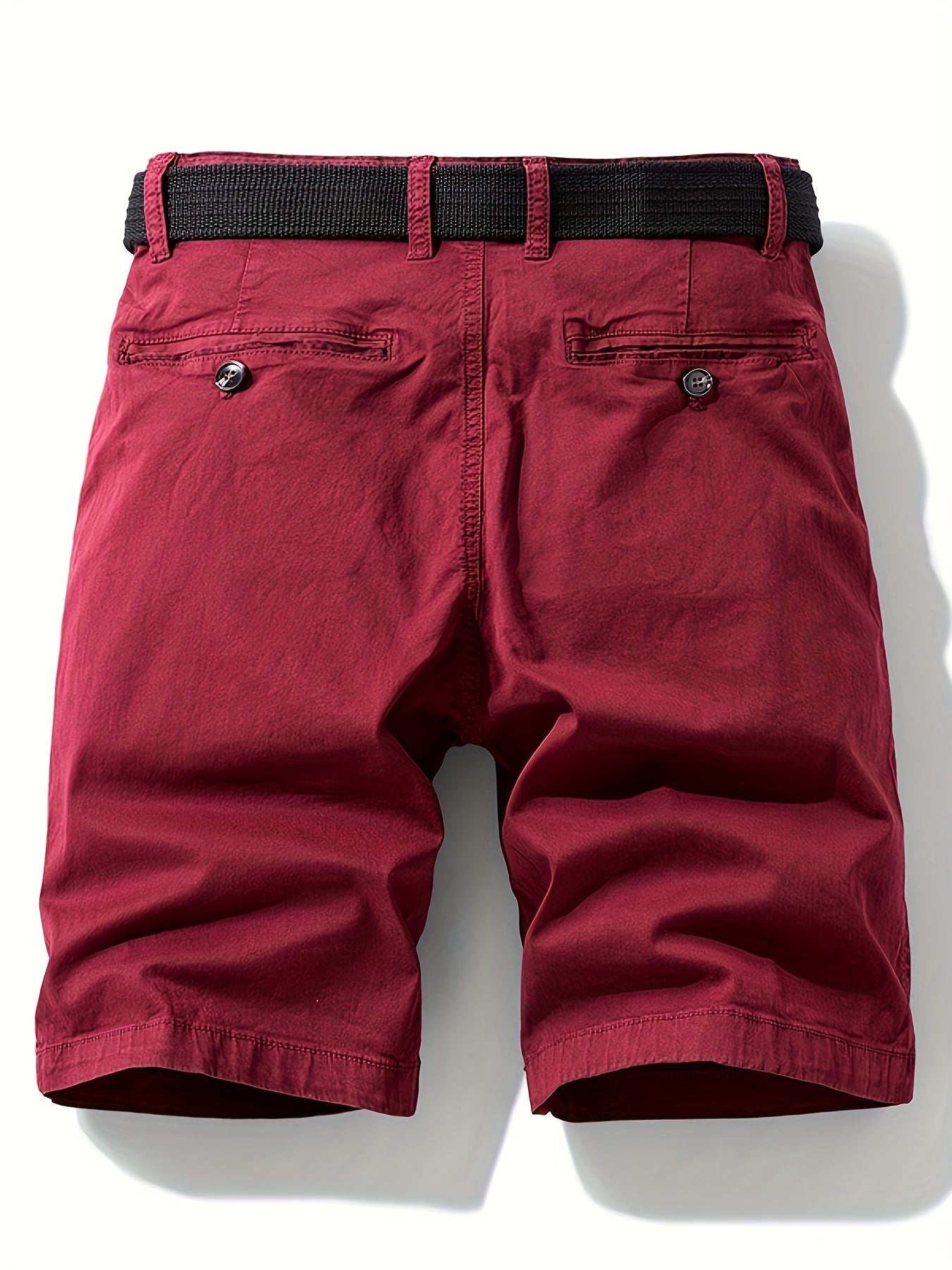 Herr Casual Shorts med bälte – sommarbermuda för fritid och semester