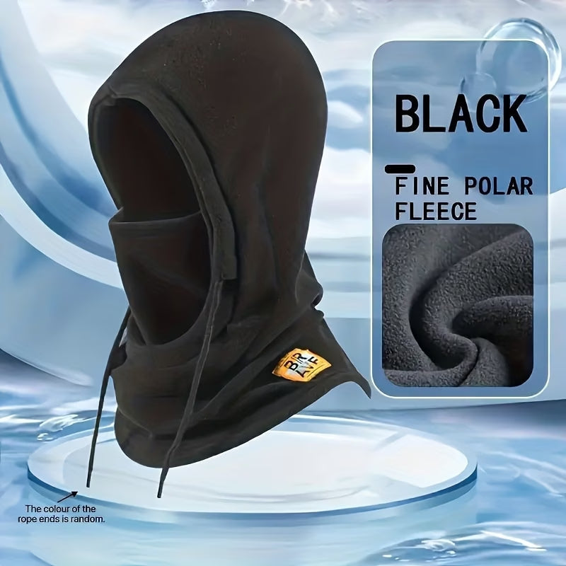 Fleece Sturmhaube mit Kapuze und Halswärmer, unisex