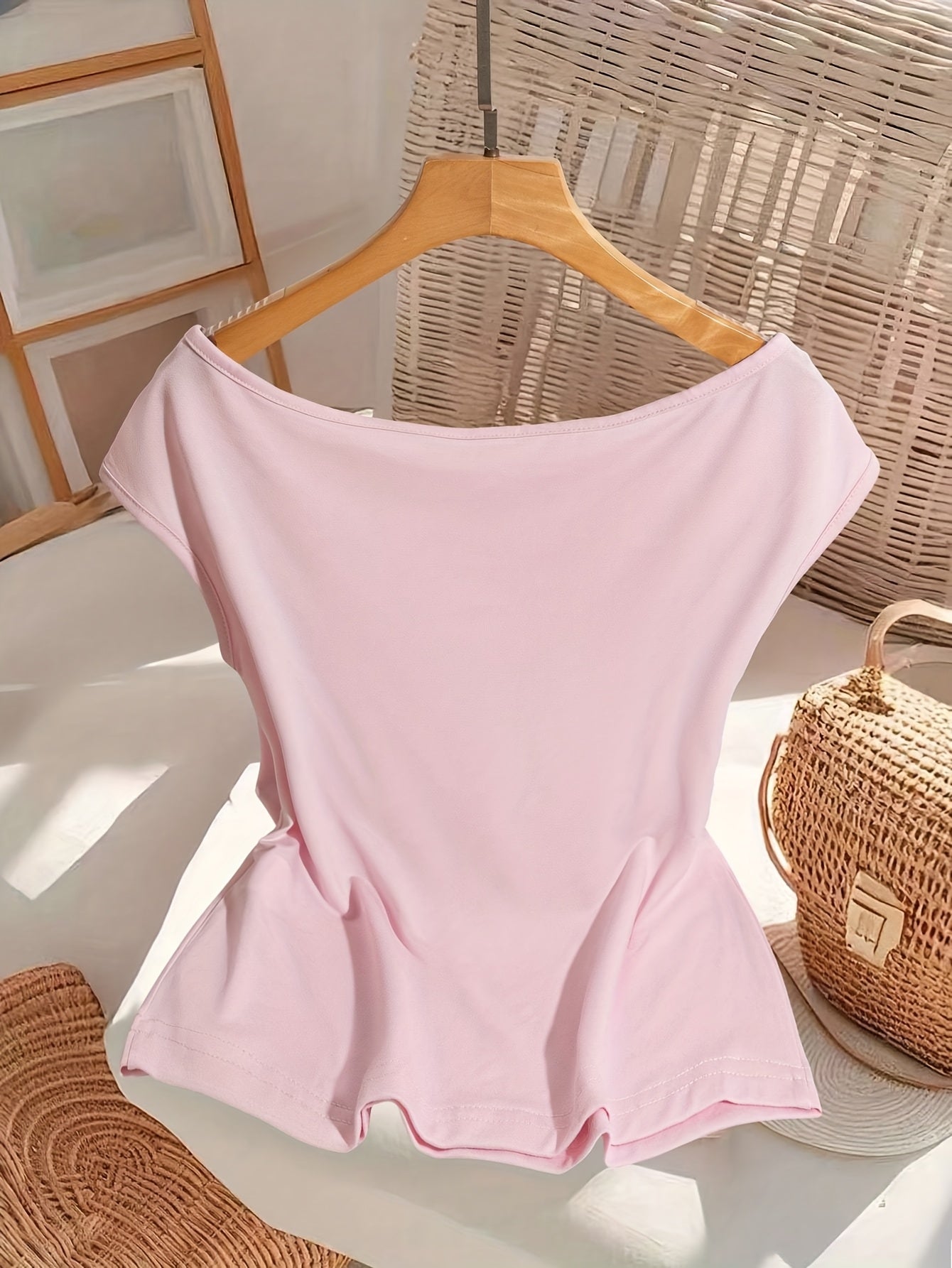 Dam Off-Shoulder-blus med rosett – elegant festlook