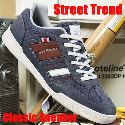 Męskie sneakersy w stylu vintage, super casual na co dzień i czas wolny