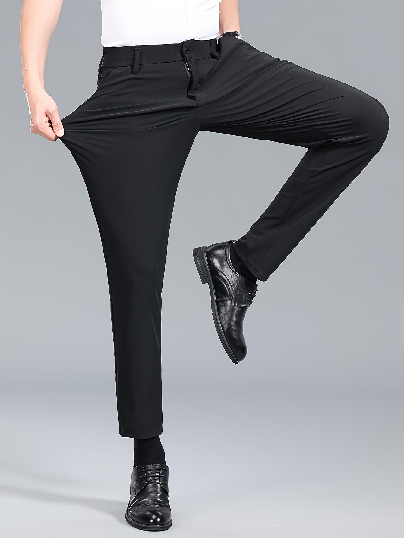 Pantaloni da uomo elasticizzati per business – Comodi pantaloni da completo per ufficio e uso quotidiano