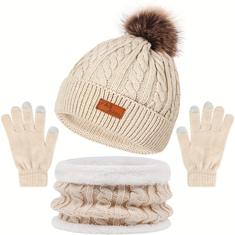 Winterset met muts en handschoenen voor dames