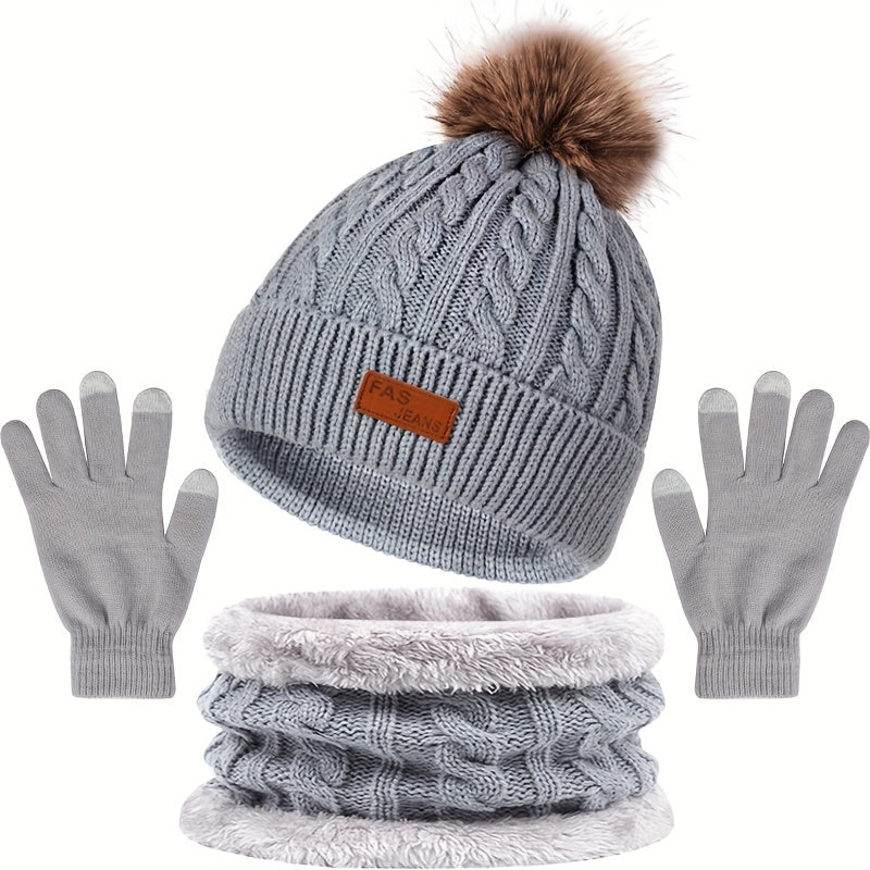 Winterset met muts en handschoenen voor dames