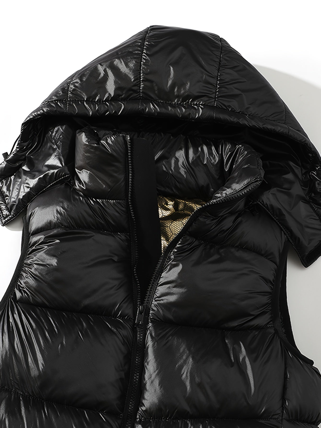 Gilet imbottito con cappuccio da uomo – Gilet trapuntato caldo