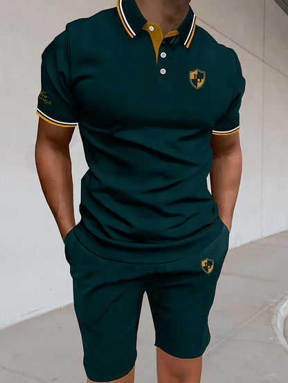 Herren Polo Short Set – Elegantes Freizeit-Outfit mit sportlichem Look für Alltag und Sommer