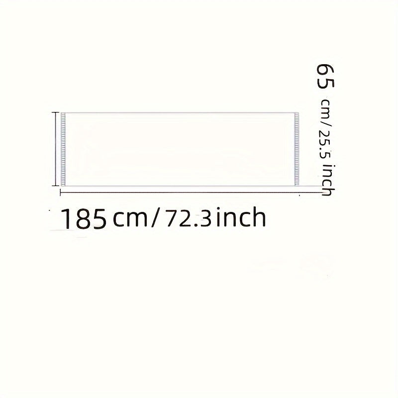 Damen Schal mit geometrischem Punktmuster, Schwarz und Beige