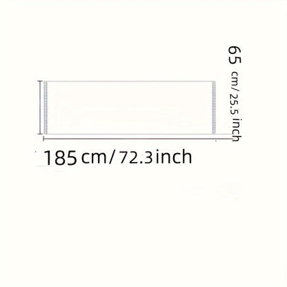 Damen Schal mit geometrischem Punktmuster, Schwarz und Beige