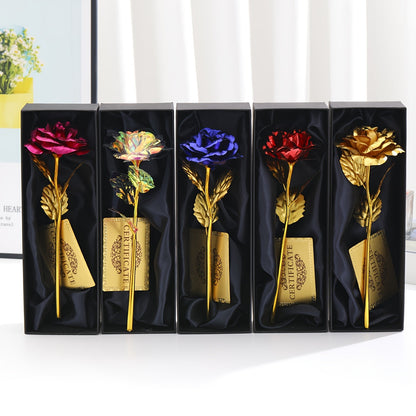 Luxuriöses Geschenk Deko-Rose mit Geschenkbox – Zeitlose Blume für Damen – Perfekt als Liebesbeweis oder Dekoration