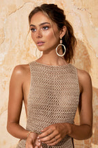 Kaia | Mouwloze mini-jurk voor dames met cut-out