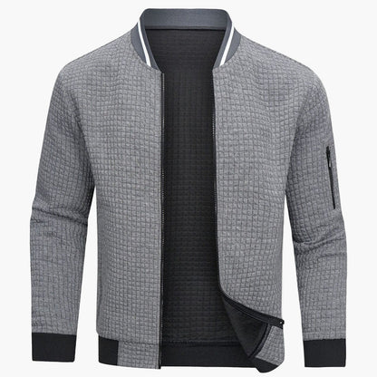 Bomber uomo moderno a quadri – Giacca casual elegante per tutti i giorni e ufficio