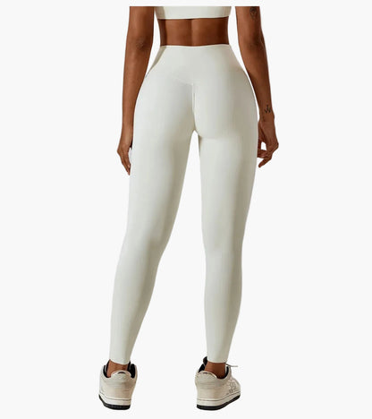 Damen High Waist Sport-Leggings und Crop-Top Set – Ideal für Fitness, Yoga & Freizeit