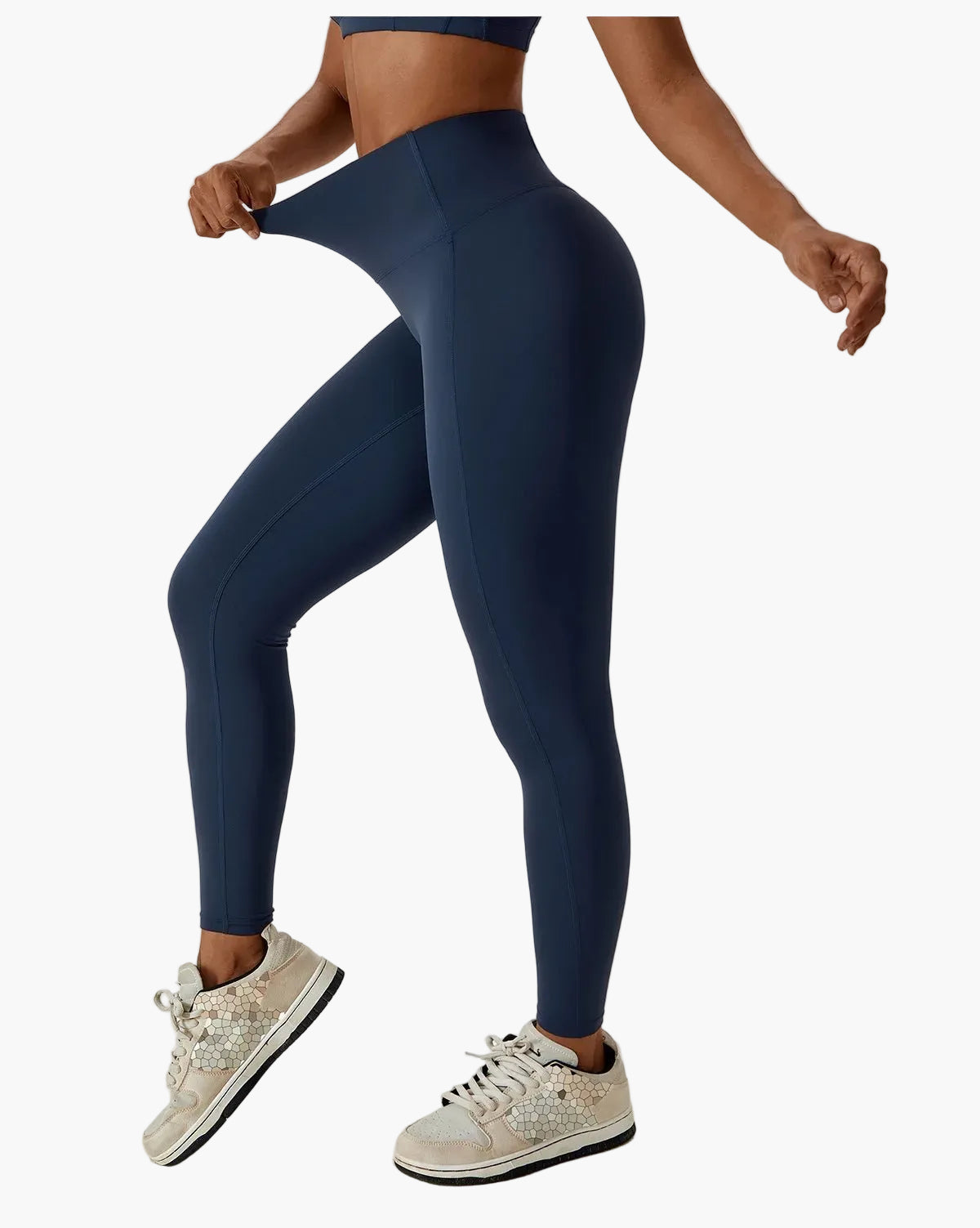 Damen High Waist Sport-Leggings und Crop-Top Set – Ideal für Fitness, Yoga & Freizeit