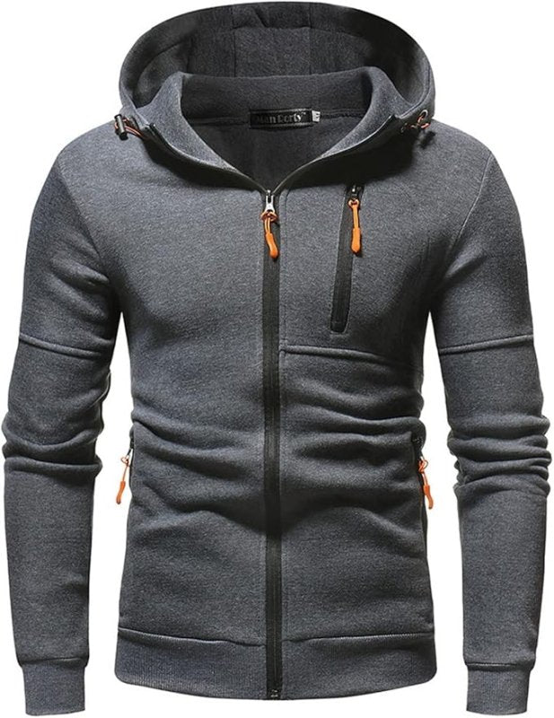 Męska bluza z kapturem Drax – Komfortowa bluza rozpinana z kieszeniami