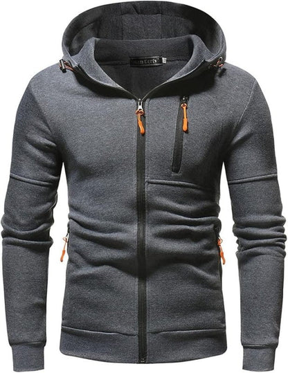 Męska bluza z kapturem Drax – Komfortowa bluza rozpinana z kieszeniami