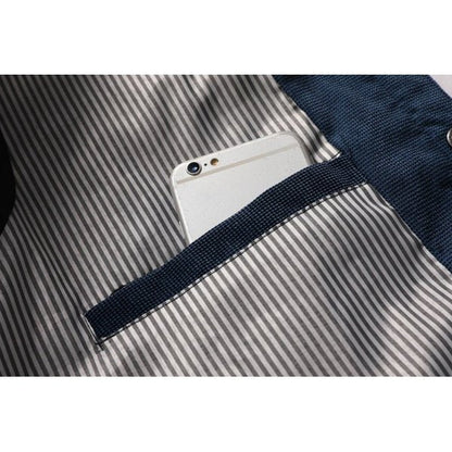 Męska pikowana kurtka w stylu patchwork – Elegancki casualowy look na co dzień i na czas wolny